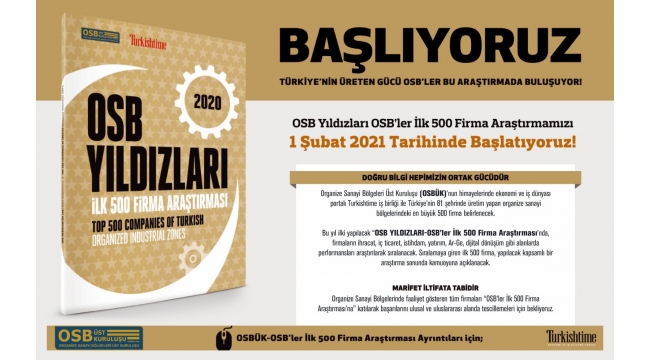 OSB’LERİN “YILDIZLARI” SEÇİLECEK